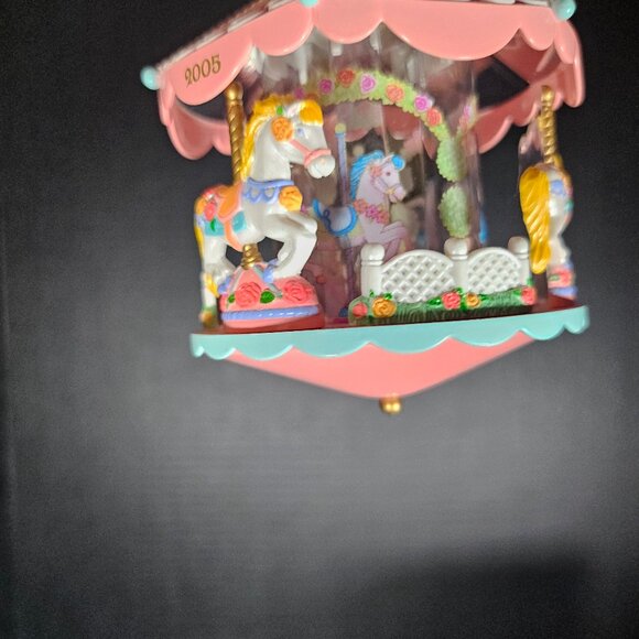 Vintage Heirloom Pretty Ponies Carousel Christmas Tree Ornament # 77 Illuminates - Picture 7 of 11